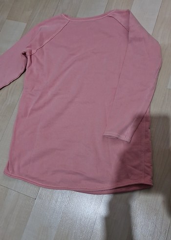 Kız Çocuk Pembe Baskılı Uzun Kollu Tişört - Görsel 4