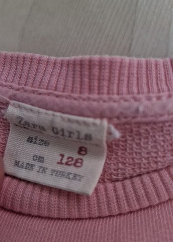 Kız Çocuk Pembe Baskılı Uzun Kollu Tişört - Görsel 2