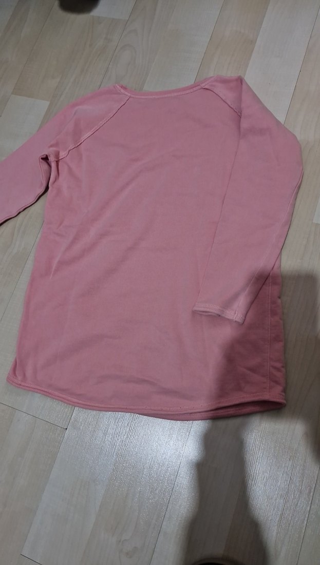 Kız Çocuk Pembe Baskılı Uzun Kollu Tişört - Görsel 4