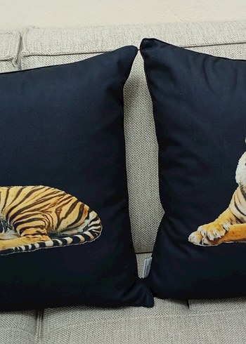 Kaplan Desenli Yer Yastığı - Görsel 2