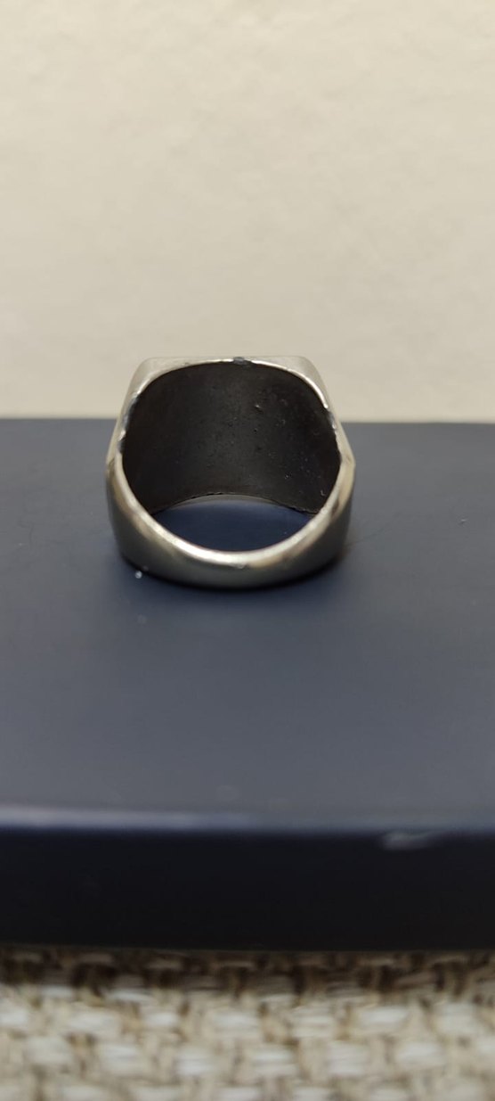 Siyah Taşlı Erkek Yüzük - Görsel 4