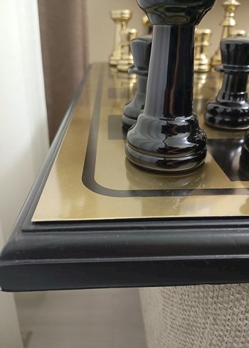 Büyük Çelik Taşlı Satranç Takımı - Görsel 7