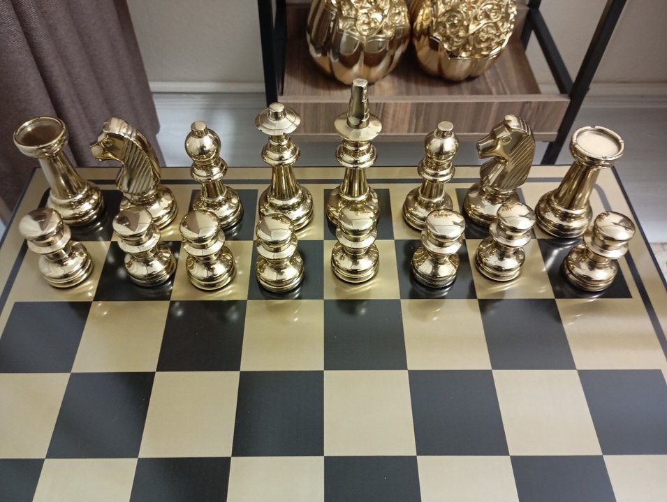 Büyük Çelik Taşlı Satranç Takımı - Görsel 3
