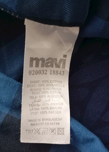 Erkek Mavi Kareli Uzun Kollu Gömlek - Görsel 4