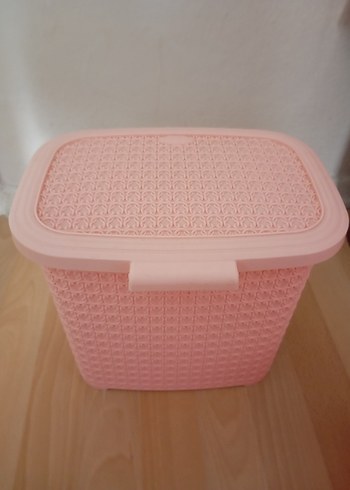 Pastel Pembe Deterjan kutusu ve mandal Sepeti - Görsel 3