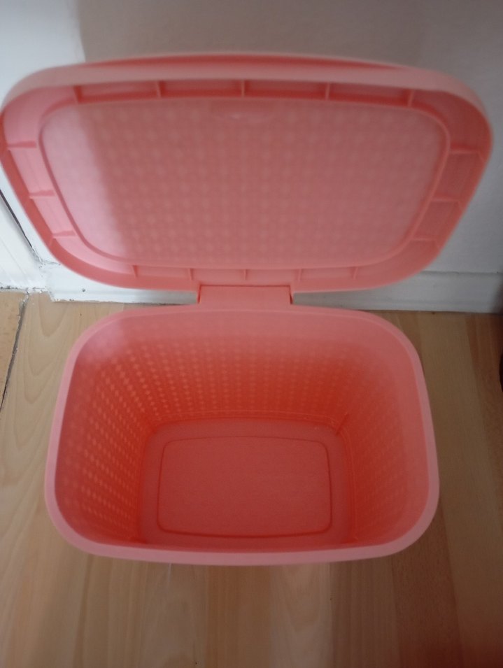 Pastel Pembe Deterjan kutusu ve mandal Sepeti - Görsel 2