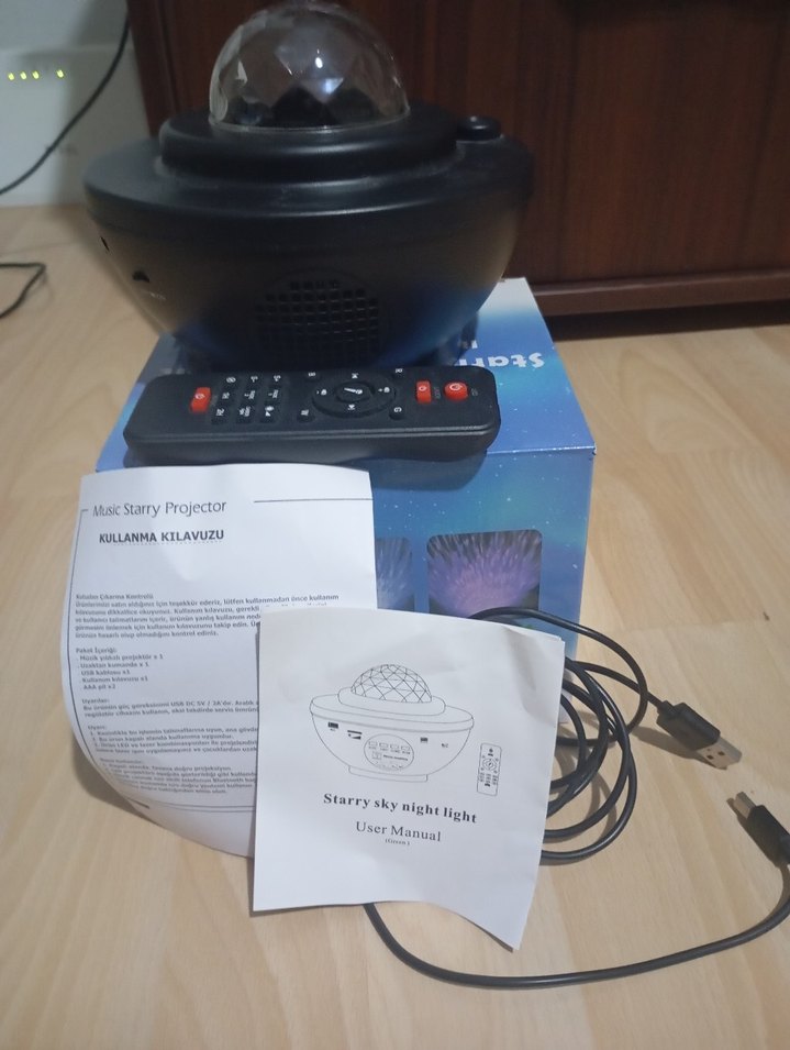 ZENON Siyah Projektör geçe lambası - Görsel 2