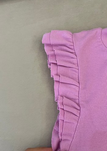 Zara ZARA Pembe Uzun Kollu Tişört