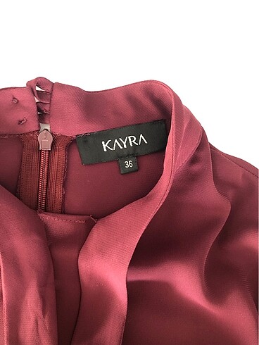 36 Beden bordo Renk kayra elbise