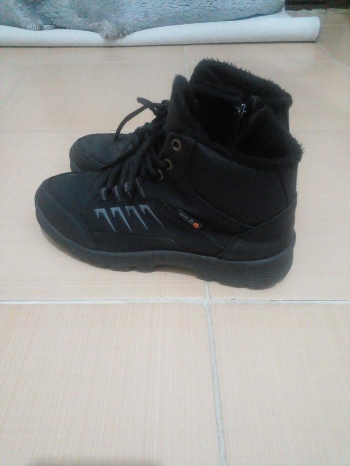 Siyah Erkek Kauçuk Botlar Velcro - Görsel 2