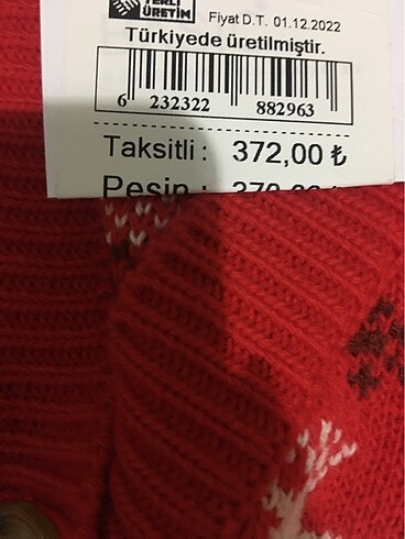 Kırmızı kışlık hırka - Görsel 3