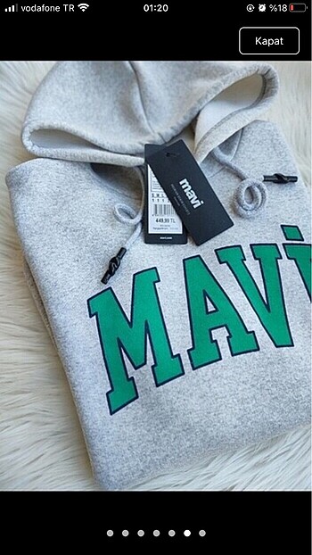 s Beden gri Renk Mavi sweatshirt