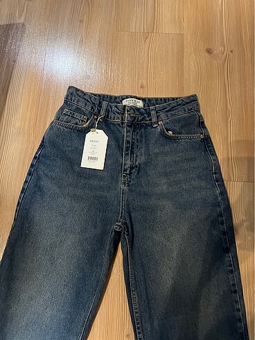 Dilvin DİLVİN MARKA 38 Beden Eskitme mom jeans kot pantolon