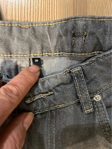 36 Beden Trendyol milla marka 36 beden Baggy model gri kot pantolon ????