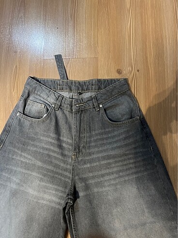 Trendyol & Milla Trendyol milla marka 36 beden Baggy model gri kot pantolon ????