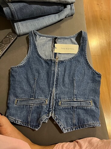 Trendyol & Milla Trendyol milla marka kot crop 34 beden