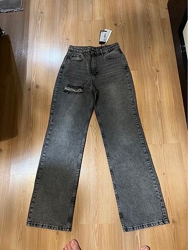 36 beden gri renk kot pantolon ????