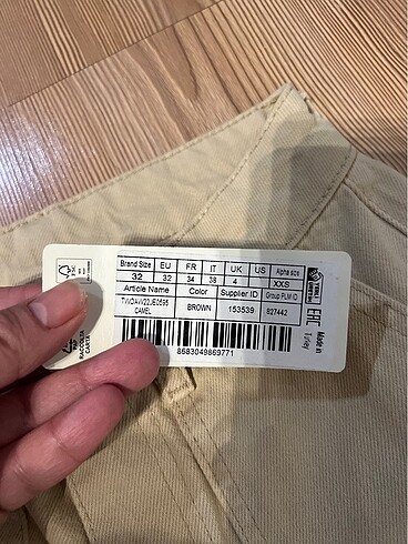 32 Beden Trendyol milla marka 32 beden bej renk kot pantolon ????