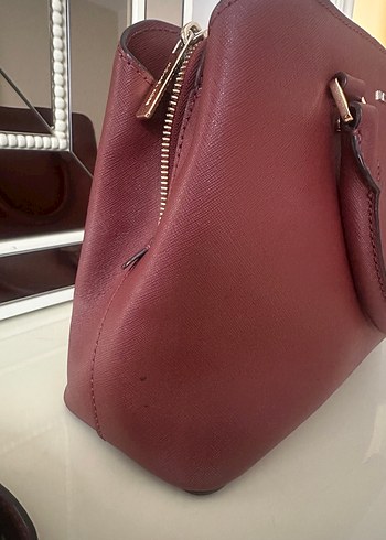 Michael Kors Bordo Deri Kadın Çanta - Görsel 3
