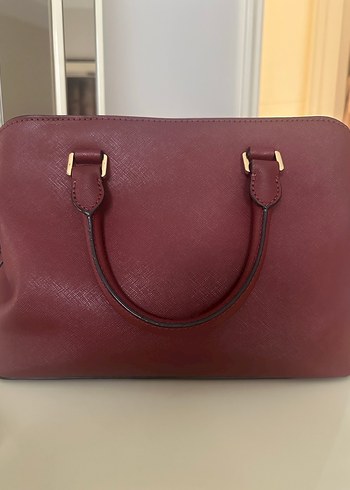 Michael Kors Bordo Deri Kadın Çanta - Görsel 2