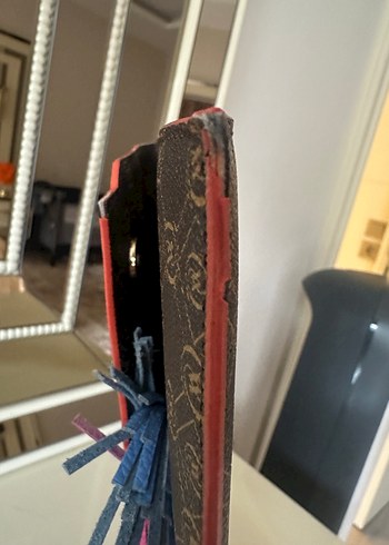 Kahverengi Vakko Monogram Orjinal Deri Portföy Çanta - Görsel 7