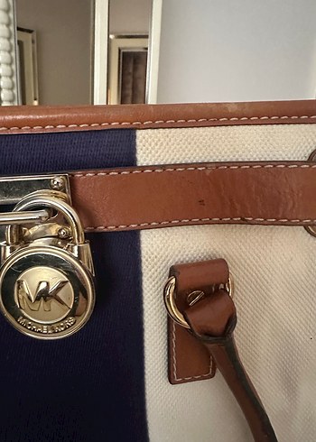 Michael Kors Hamilton Large Keten -Deri Limited Editon Çanta - Görsel 3