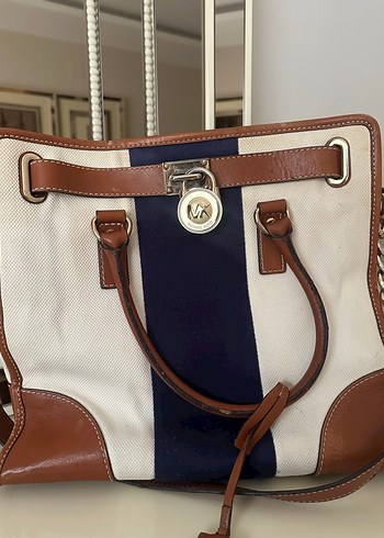 Michael Kors Hamilton Large Keten -Deri Limited Editon Çanta - Görsel 4