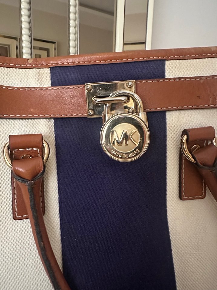 Michael Kors Hamilton Large Keten -Deri Limited Editon Çanta - Görsel 2