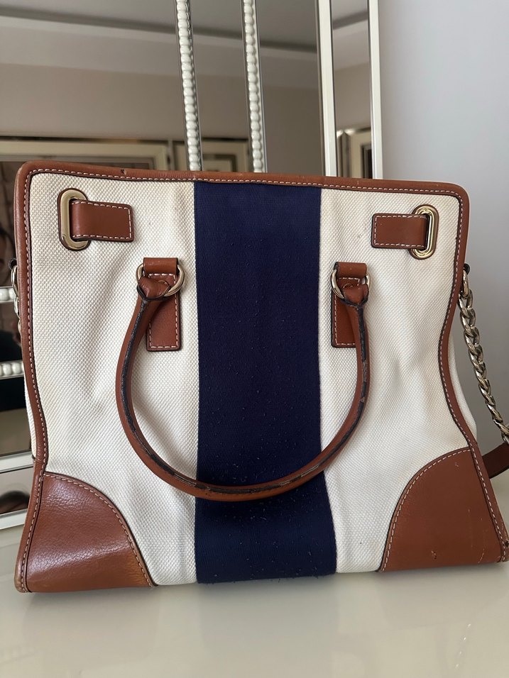 Michael Kors Hamilton Large Keten -Deri Limited Editon Çanta - Görsel 5