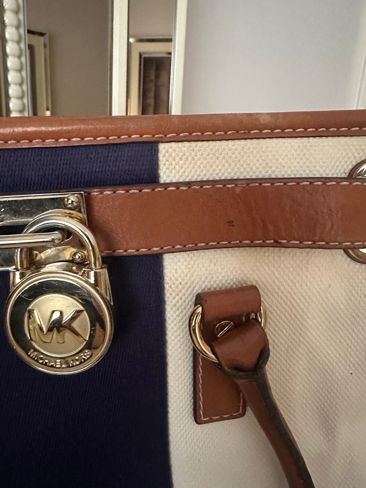 Michael Kors Hamilton Large Keten -Deri Limited Editon Çanta - Görsel 3