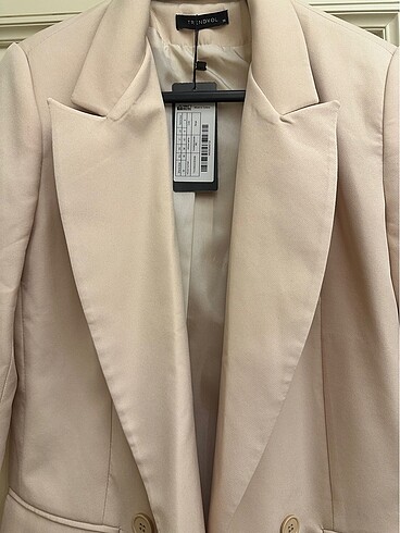 Pudra/Ten rengi Blazer Ceket - Görsel 2