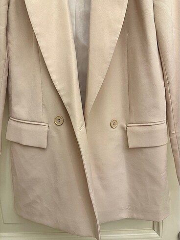 Pudra/Ten rengi Blazer Ceket - Görsel 3