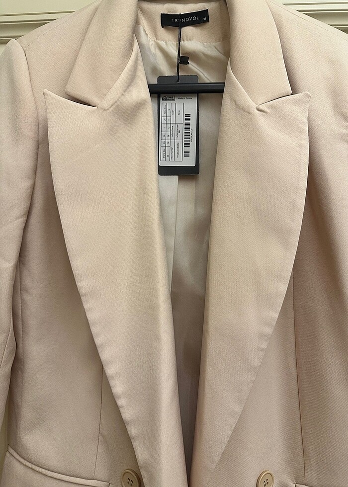 Pudra/Ten rengi Blazer Ceket - Görsel 2