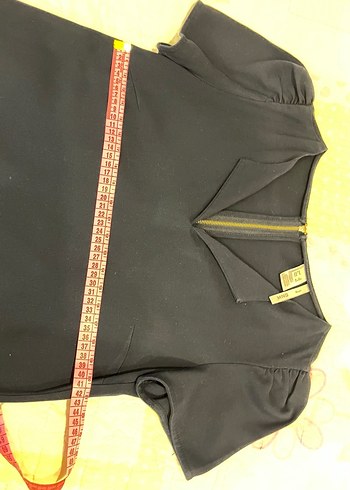 Mango V Yaka lacivert mini elbise - Görsel 6