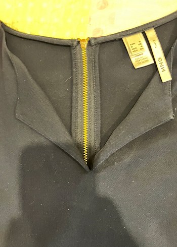 Mango V Yaka lacivert mini elbise - Görsel 4