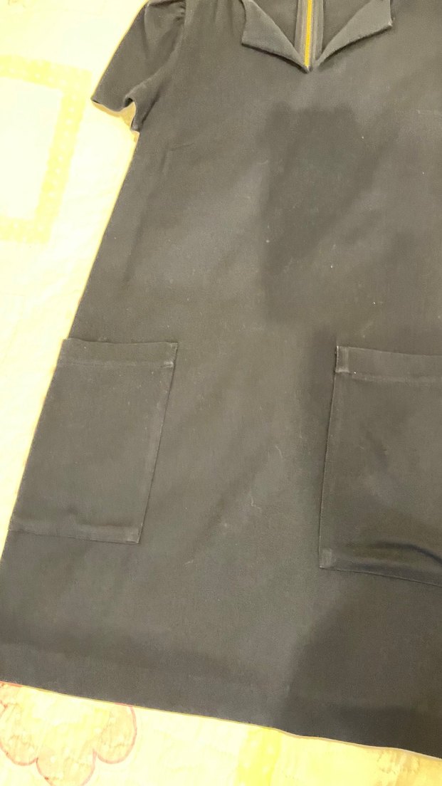 Mango V Yaka lacivert mini elbise - Görsel 5