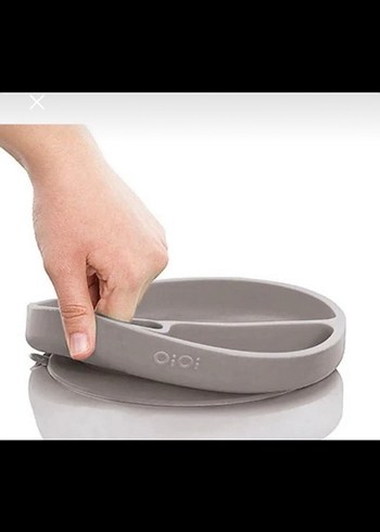 Bölmeli Gri Çocuk Tabak - Görsel 3