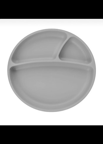 Bölmeli Gri Çocuk Tabak - Görsel 2