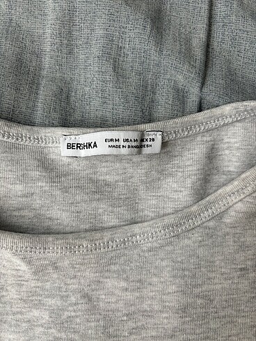 Bershka Bershka gri crop üst