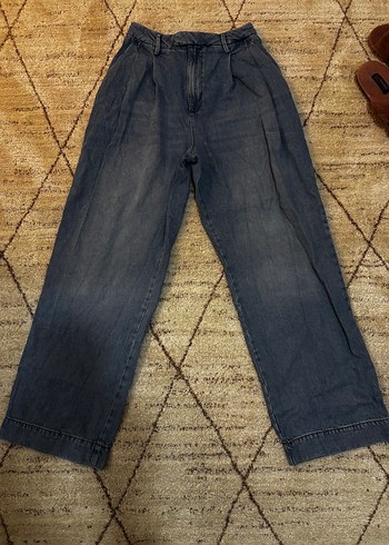 River Island Koyu Mavi Yuksek Bel Denim Pantolon