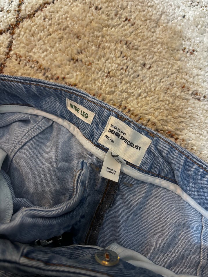 Koyu Mavi Yüksek Bel Denim Pantolon — görsel 2/4