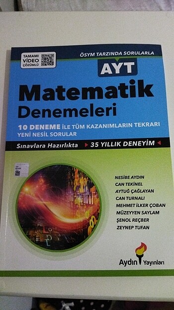 Aydın ayt matematik alan denemeleri 
