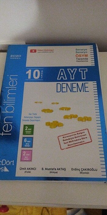 345 Ayt Fen denemesi 2020 model