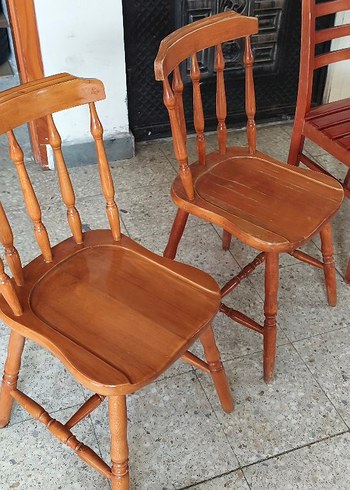 Masif Ahşap Sandalye Takımı - Görsel 3