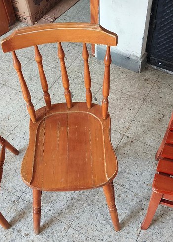 Masif Ahşap Sandalye Takımı - Görsel 4