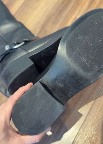 Kadın Siyah Deri Tokalı Mango Çizme - Görsel 3