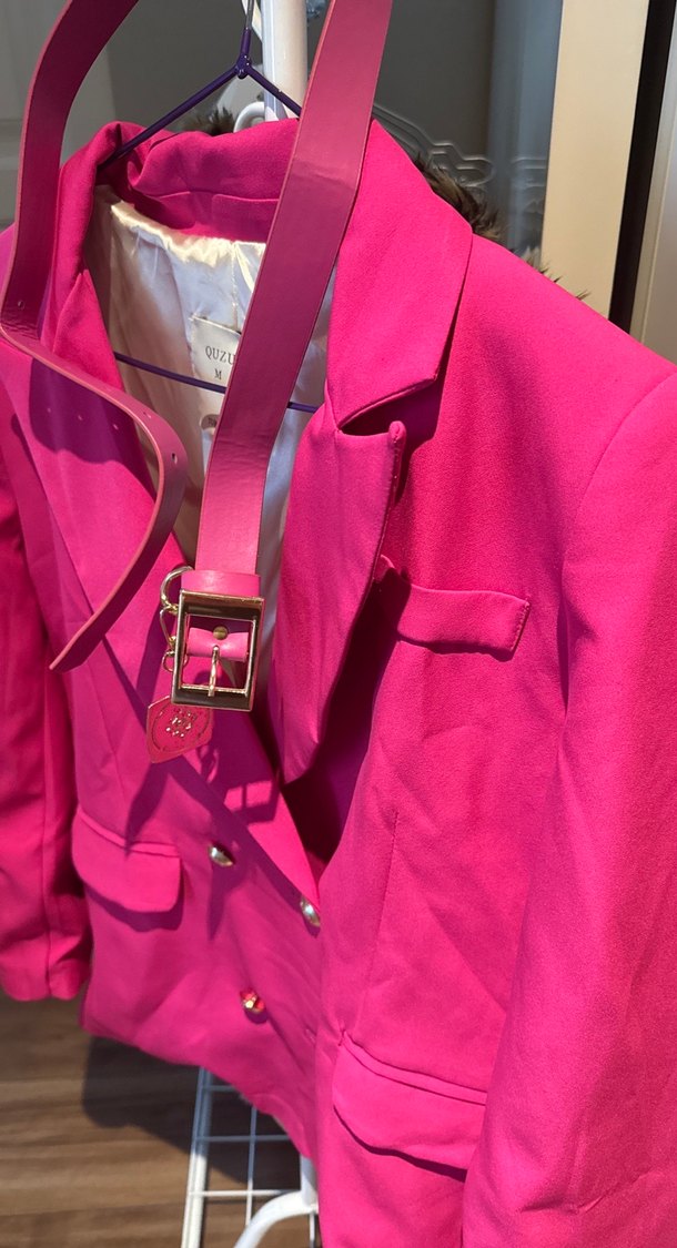 Fuşya Blazer Ceket - Görsel 4
