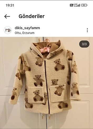 H&M H&M peluş mont