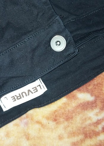 Düğmeli Siyah Kadın Boyfriend Denim Pantolon - Görsel 2