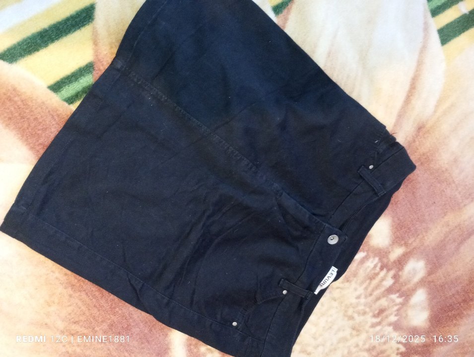 Düğmeli Siyah Kadın Boyfriend Denim Pantolon - Görsel 5